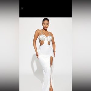 Fashion nova dress Natalie maxi satin dress